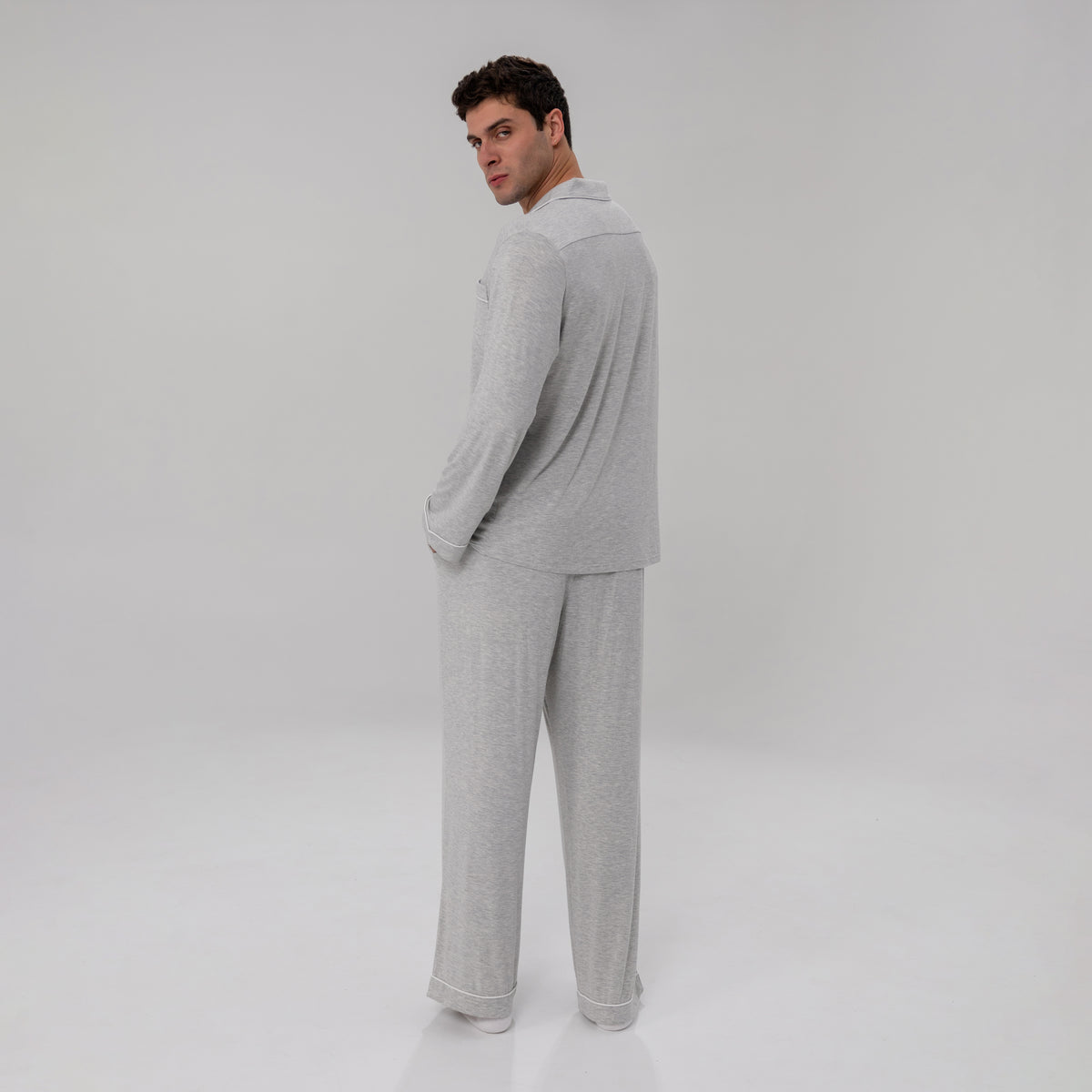 Men's Luxe Bamboo Long PJ Set
